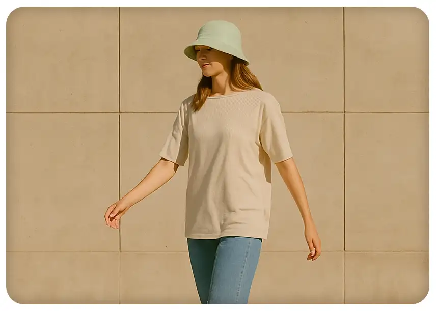 استایل کژوال شهری با کلاه باکت