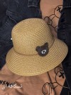 کلاه حصیری بچه گانه طرح تدی بیر