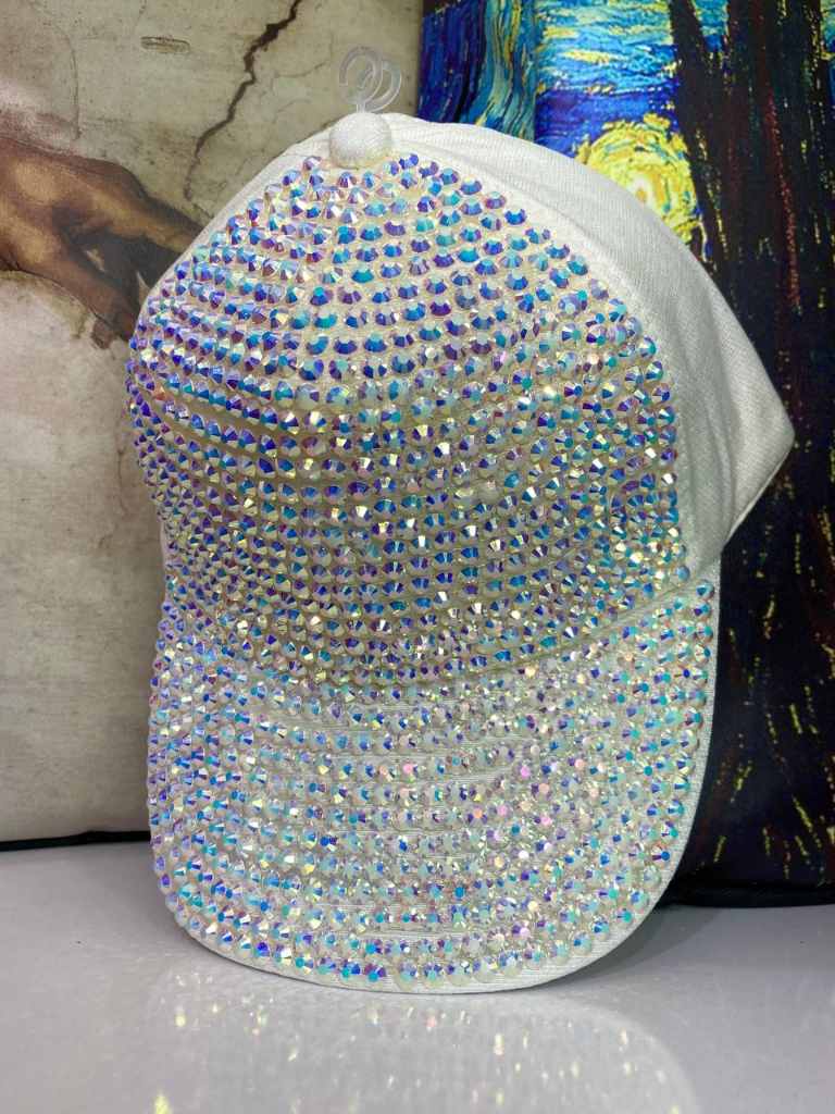 کلاه زنانه کپ نقاب دار نگینی