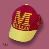 کلاه  دخترانه کپ نقاب دار بچگانه طرح hello