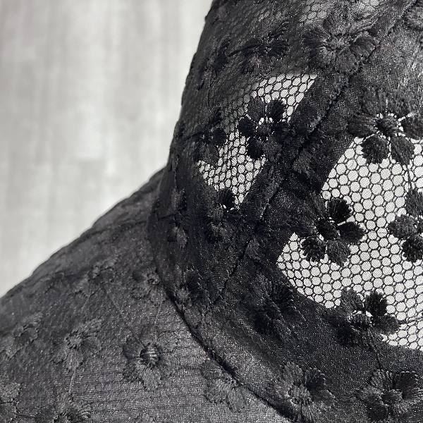 کلاه زنانه کپ نقاب دار تمام تور بابونه