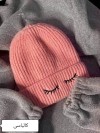 کلاه بافت بچگانه طرح پلک