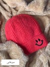 کلاه بچگانه بافت طرح لبخند 