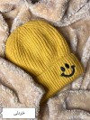کلاه بچگانه بافت طرح لبخند 