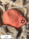 کلاه بچگانه بافت طرح لبخند 