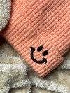 کلاه بچگانه بافت طرح لبخند 