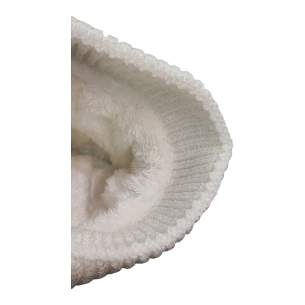 کلاه دخترانه بافت بچگانه دو پوم ساده