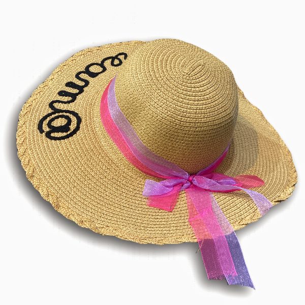 کلاه ساحلی حصیری طرح Dream