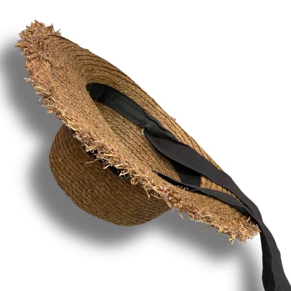 کلاه ساحلی حصیری خاخامی بند دار 