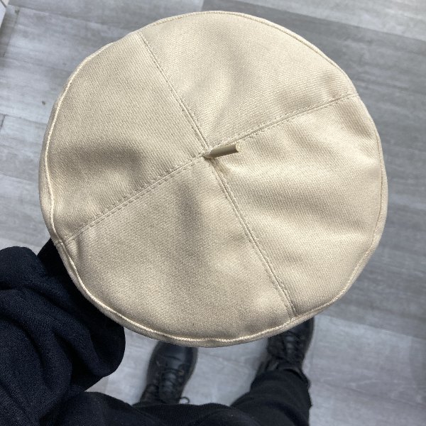 کلاه برت کتان ساده