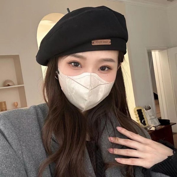 کلاه برت کتان ساده