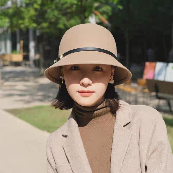 کلاه شهرزادی لبه کوتاه کمربند چرمی 