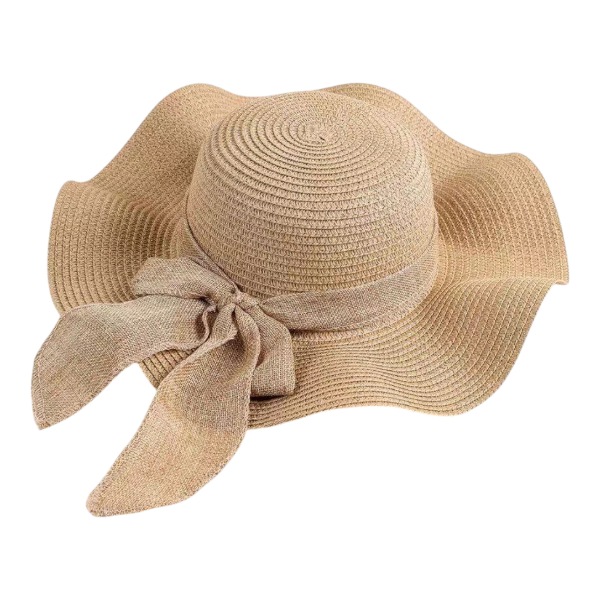 کلاه ساحلی حصیری دالبری پاپیونی 