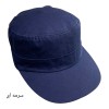 کلاه کپ نقاب دار سر تخت کتان ساده