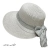 کلاه ساحلی حصیری شهرزادی پاپیونی 