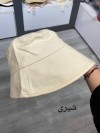 کلاه باکت لبه بلند کتان ساده