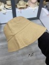 کلاه باکت لبه بلند کتان ساده