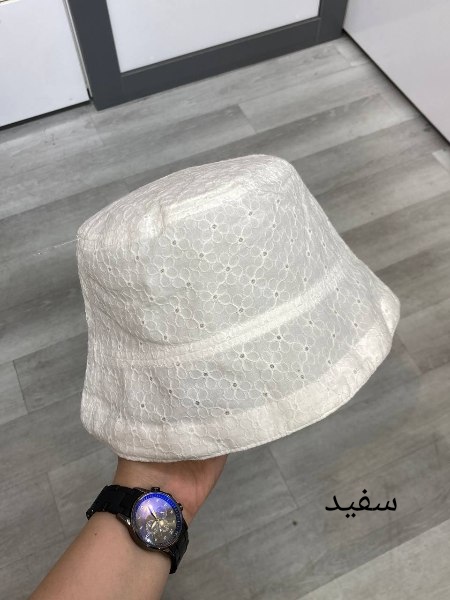 کلاه باکت تمام تور گیپور بابونه 