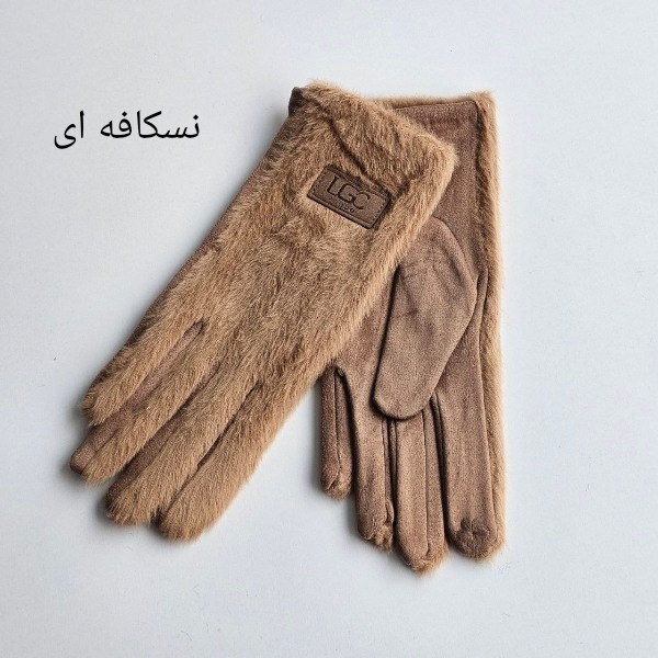 دستکش زنانه جیر خز 