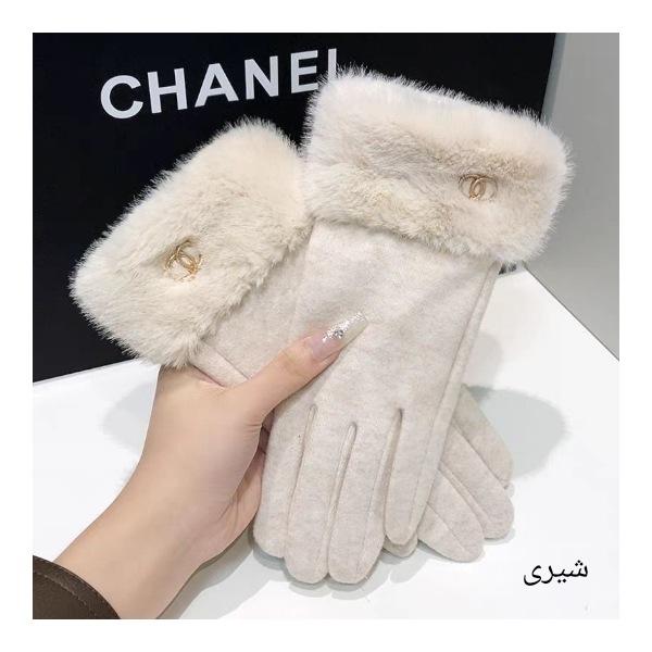 دستکش فوتر لبه خز گوچی