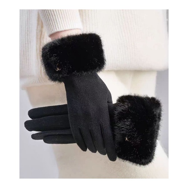 دستکش فوتر لبه خز گوچی