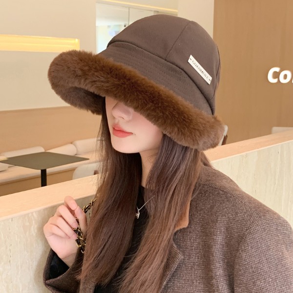 کلاه باکت دور خز فانتزی yes by mo