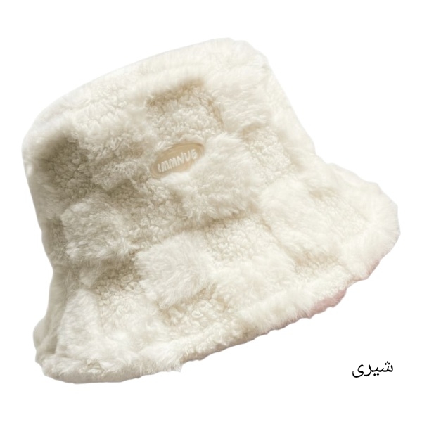 کلاه باکت خز شطرنجی 