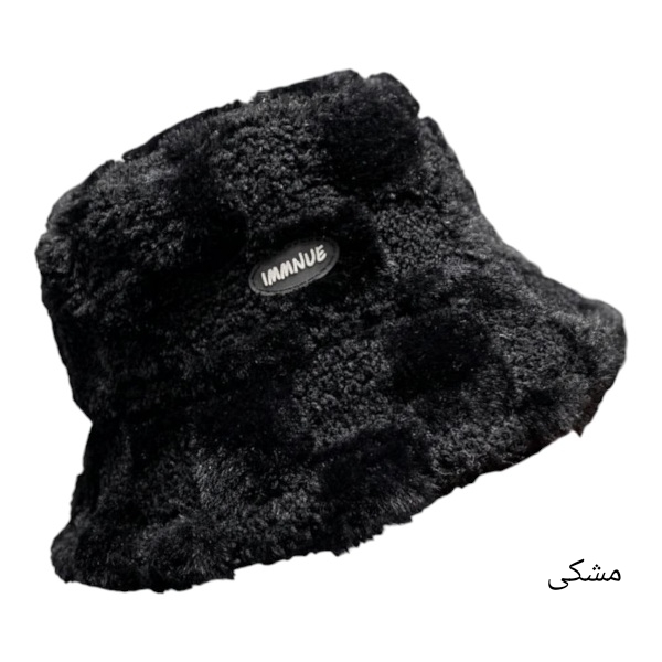 کلاه باکت خز شطرنجی 