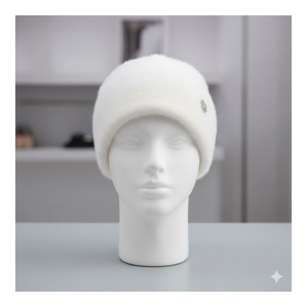 کلاه بافت موهر دانه برف