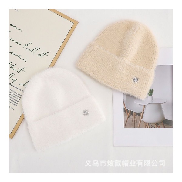 کلاه بافت موهر دانه برف