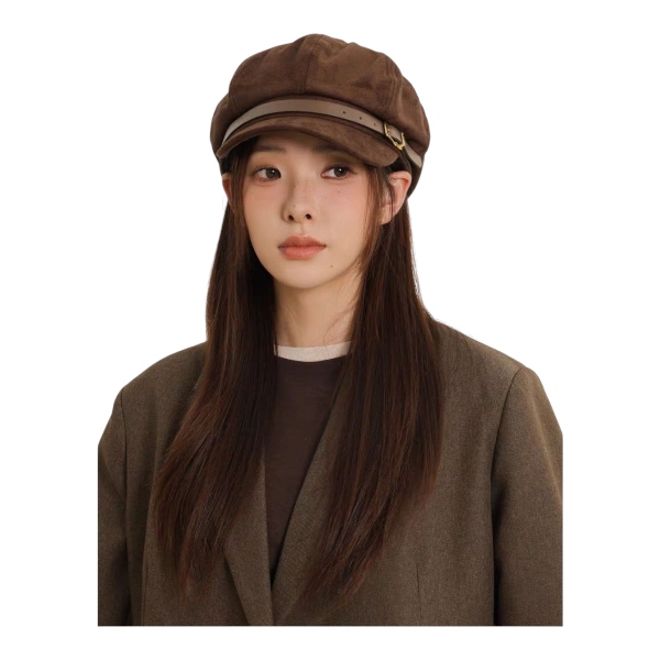 کلاه کاپیتانی جیر کمربند چرمی 