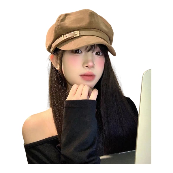 کلاه کاپیتانی جیر کمربند چرمی 