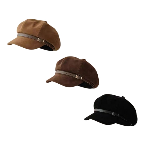 کلاه کاپیتانی جیر کمربند چرمی 