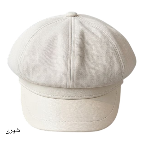 کلاه کاپیتانی کتان نقاب چرم ساده