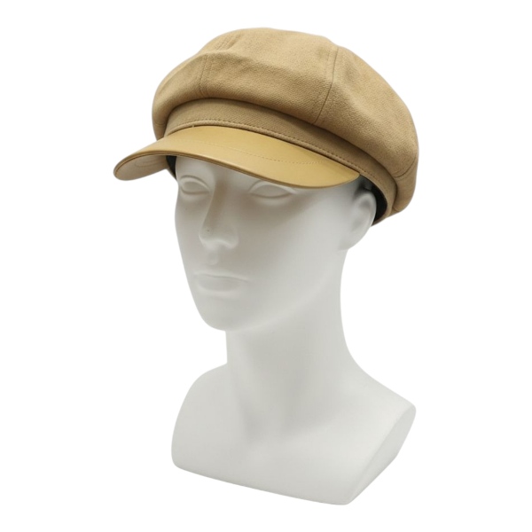 کلاه کاپیتانی کتان نقاب چرم ساده