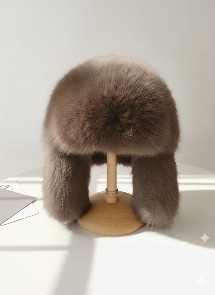 کلاه خلبانی روسی خز ساده