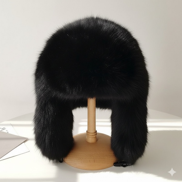 کلاه خلبانی روسی خز ساده