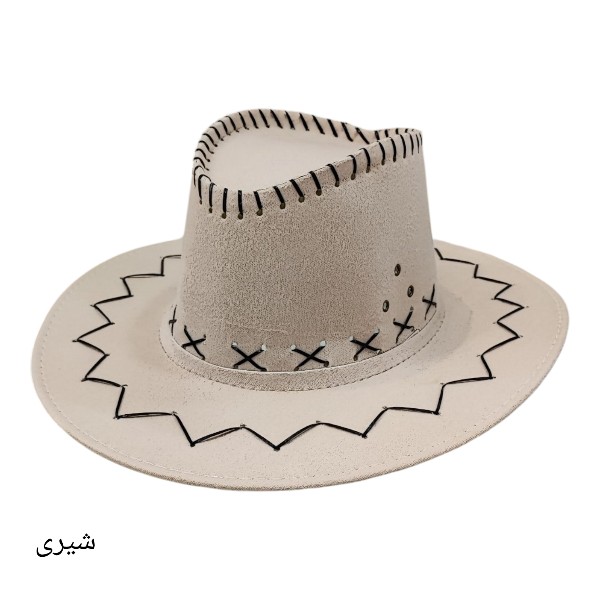 کلاه کابویی جیر طرح زیگزاگی