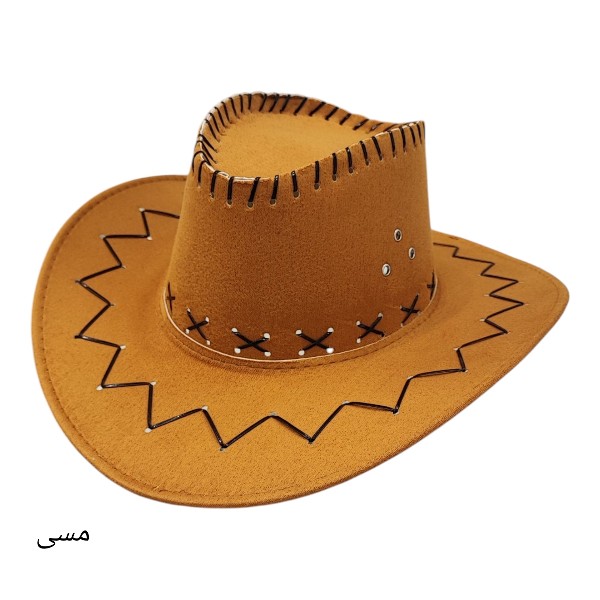 کلاه کابویی جیر طرح زیگزاگی