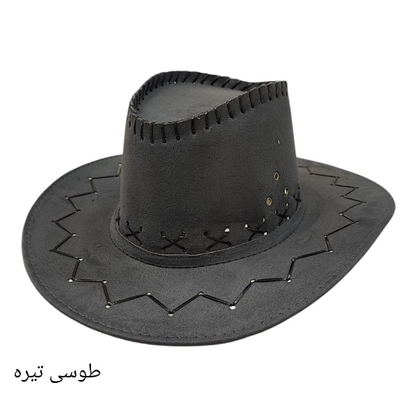 کلاه کابویی جیر طرح زیگزاگی