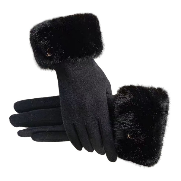 دستکش فوتر لبه خز گوچی