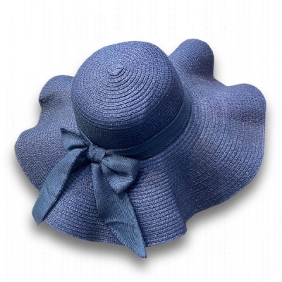 کلاه ساحلی حصیری دالبری پاپیونی ساده