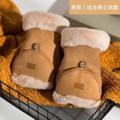 دستکش جیر کلاهک دار داخل خز