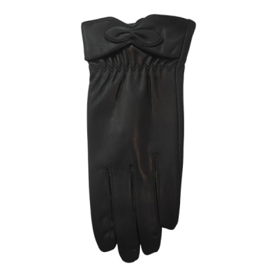 دستکش چرم پاپیونی