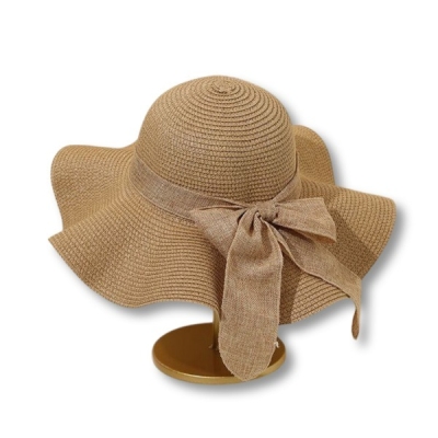 کلاه ساحلی حصیری دالبری پاپیونی 