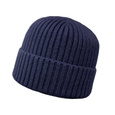 کلاه بافت لبه دار ساده 