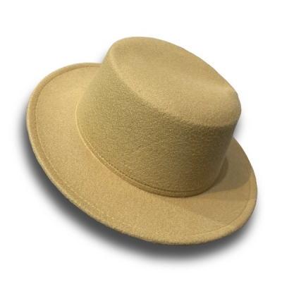 کلاه شاپو مدل فدورا لبه کوتاه ساده