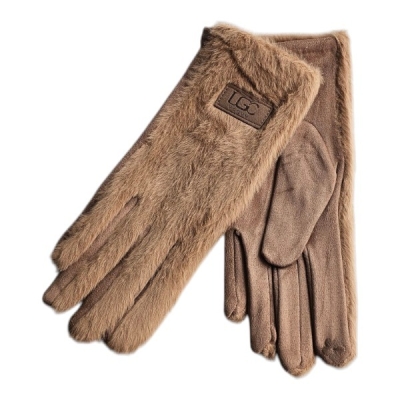 دستکش زنانه جیر خز 